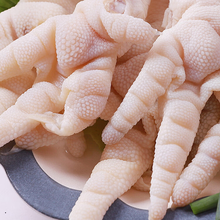 新鲜无骨鸡爪生鲜冷冻去骨凤爪食品脱骨一斤装冰冻清真剔骨生鸡脚