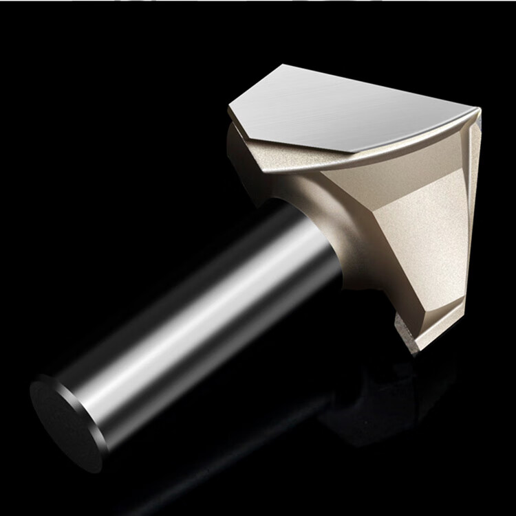 定制浪潮级v型刀具木工艺缝三角90度修边雕刻机折边倒角边铣刀1278