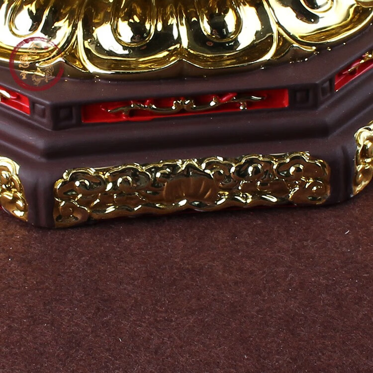 金刚莲花大供台加高佛底座莲花底座佛供台莲花台金刚台镀金 金色小号