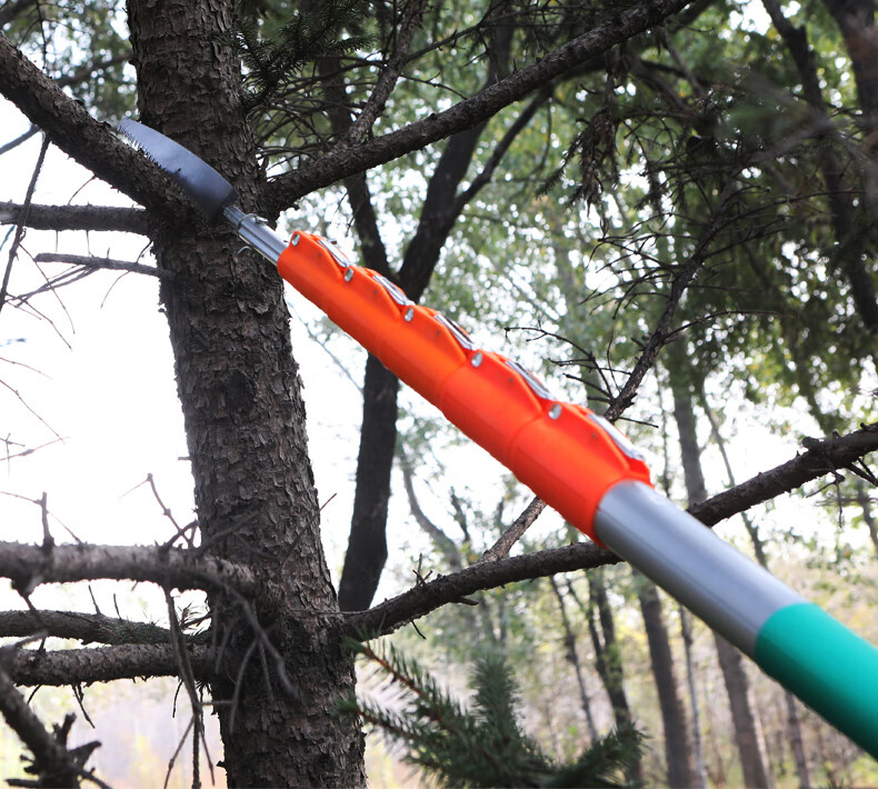 加粗防电摘割槟榔刀伸缩杆加长12米6节10米槟榔杆加厚12米铝合金6米