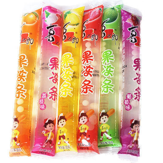 果冻条果冻散装乳酸果汁果冻布丁儿童棒冰冰碎碎冰整箱乳酸牛奶味5斤
