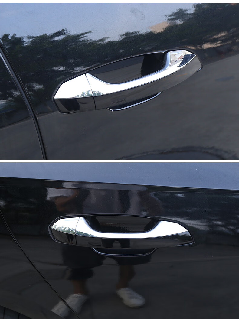 适用于1219款奥迪新a6l高配镀铬车门外拉手c7c8电镀亮条车门把手原厂