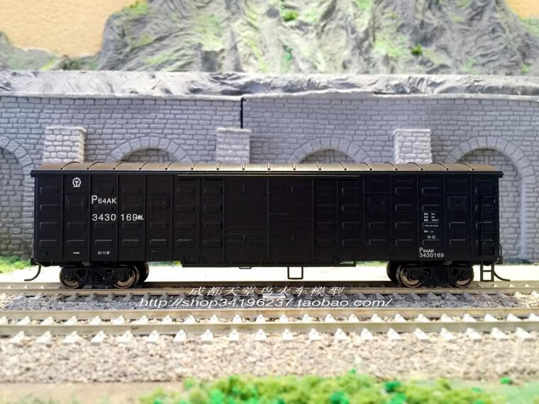 百万城火车模型百万城火车模型中国p64p65型货运棚车弭黎p64ak红色