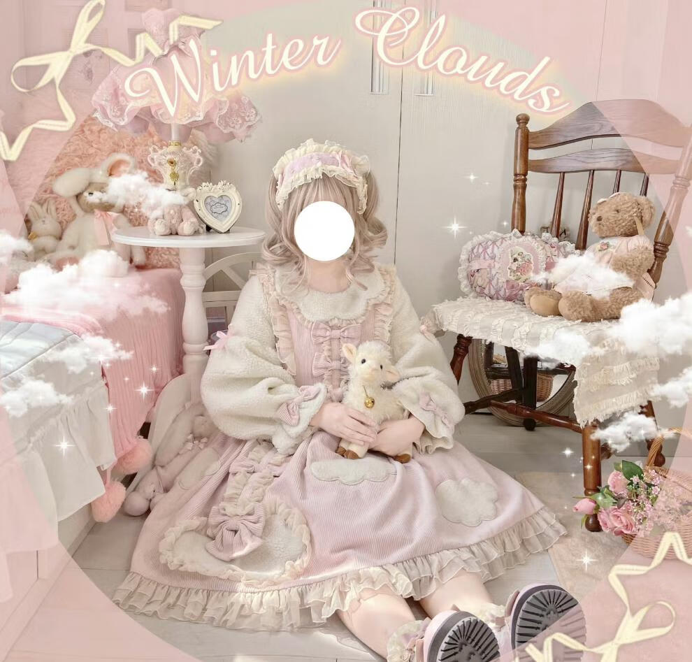 洛丽塔裙子冬款冬天冬季全套秋加厚保暖lolita连衣裙可爱大号码lo裙