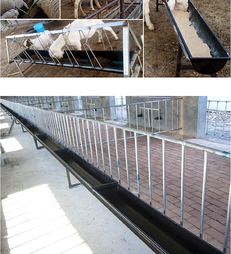 牛槽食槽牛用塑料料槽饮水槽食料槽养殖养羊用设备采食槽1米白色纯料