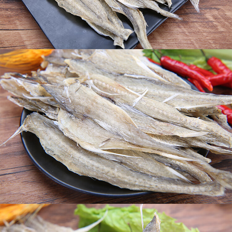 金匠 渔家淡晒龙头鱼干水鱼干货苍南本地特产水潺九肚鱼豆腐鱼干500g