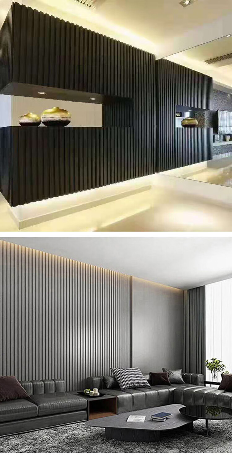 定制木大长城板阳台天花吊顶材料pvc扣板195背景墙格栅集成护墙板不含