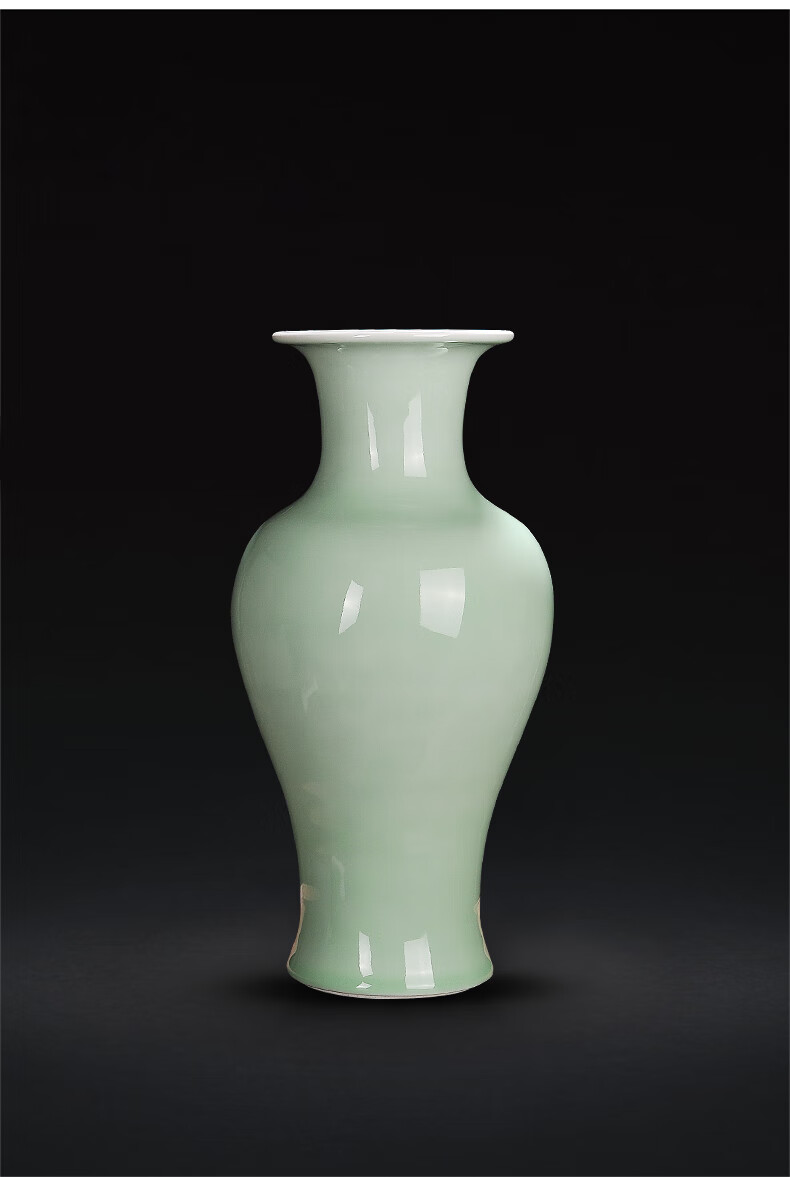 【品质好物】景德镇陶瓷器大号影青釉花瓶中式客厅插花玄关家居装饰