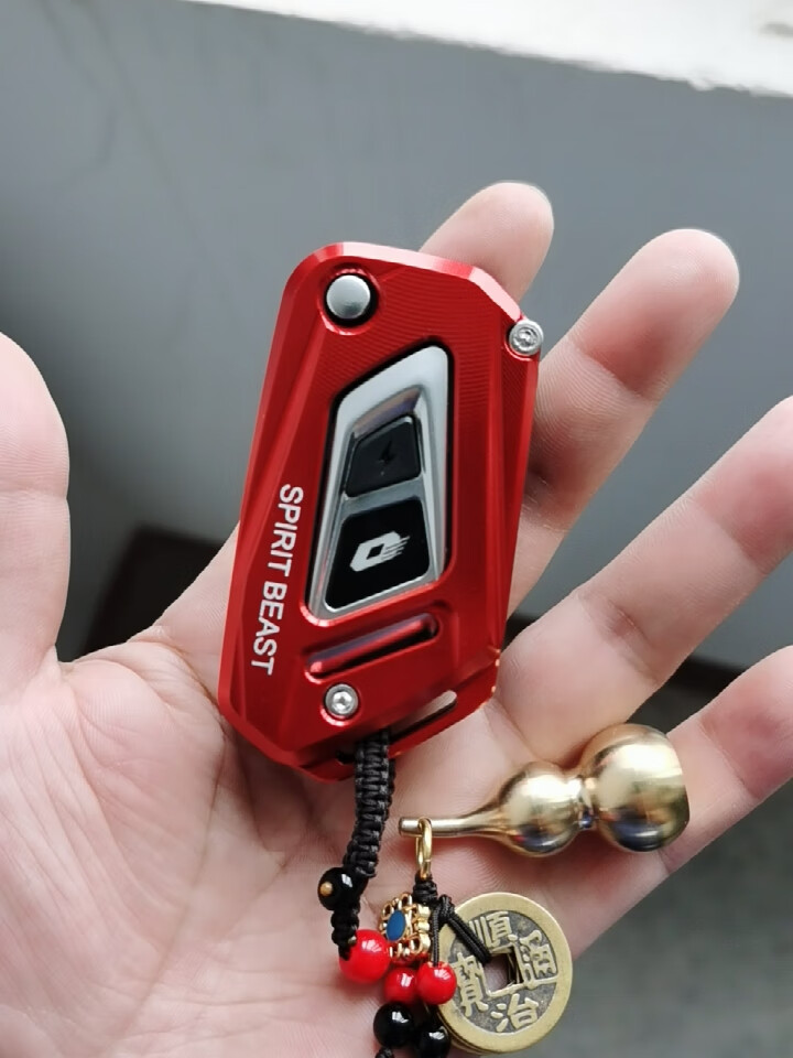 摩托车改装遥控壳适用钱江赛600钥匙盖srk追600遥控锁匙保护外套 追