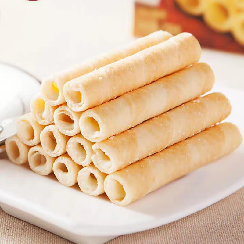 春光 海南特产榴莲酥卷1000克金枕头榴莲味蛋卷夹心饼干榴莲味酥卷