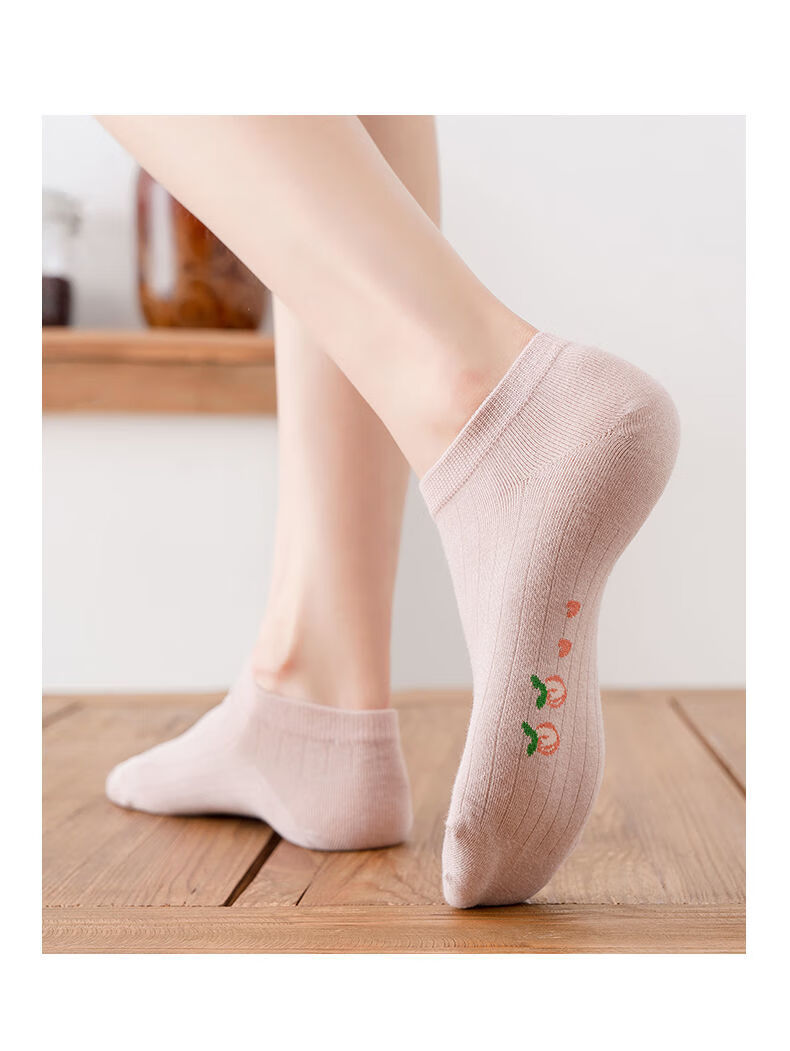 锦人初低腰袜子女粉色矮短腰袜子女生潮流短袜浅口短款日系可爱船袜