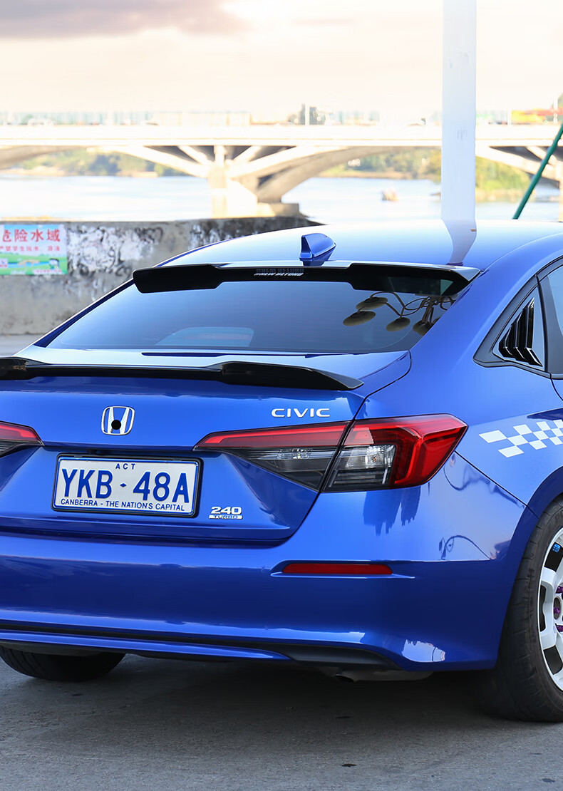 适用于十一代思域尾翼22款广汽本田型格尾翼改装免打孔无损顶翼11