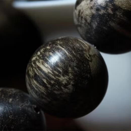 附证书越南芽庄白棋楠沉香白奇楠老料沉水级20mm手串冰凉蜜香满油越南