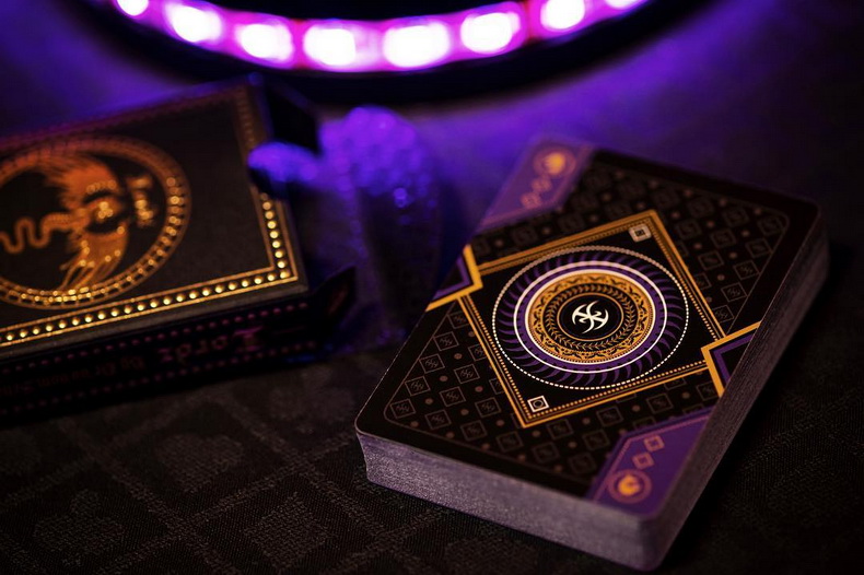 烫金进口收藏创意花切扑克牌lordz紫色黑暗领主devoxcm