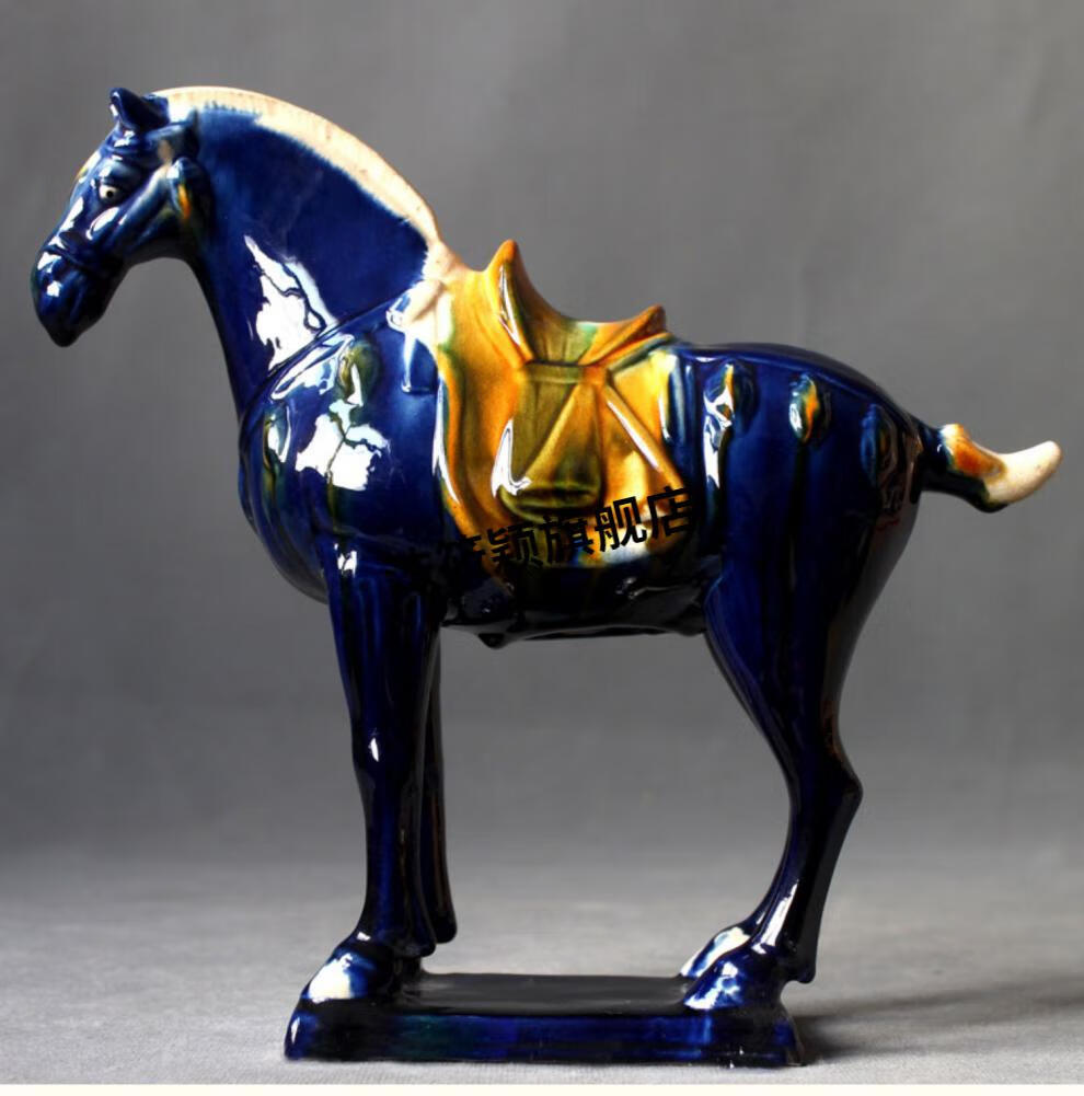 唐三彩马 唐三彩马陶瓷马马摆件家居工艺礼品马到成功摆件马上有钱