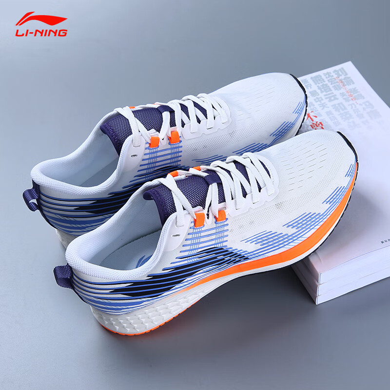 李宁跑步鞋男鞋2021秋冬赤兔4代v2系列回弹透气竞速低帮运动鞋子黑男