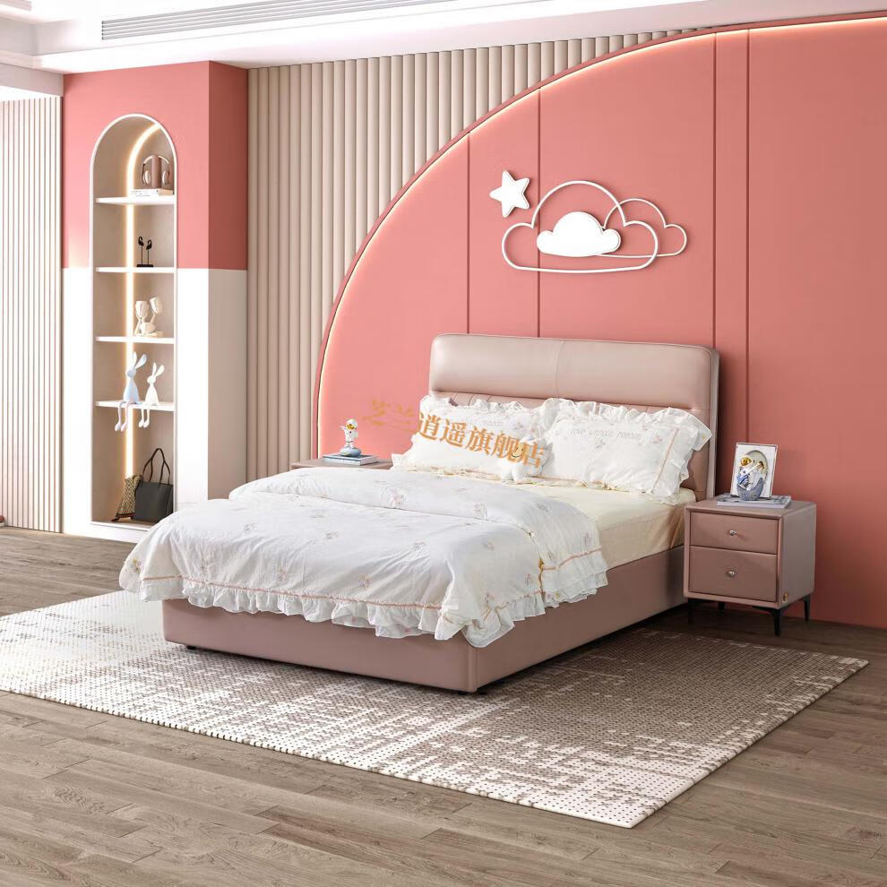 克洛伊五星级床 2022新款五星床垫现代简约主卧双人气压储物床架