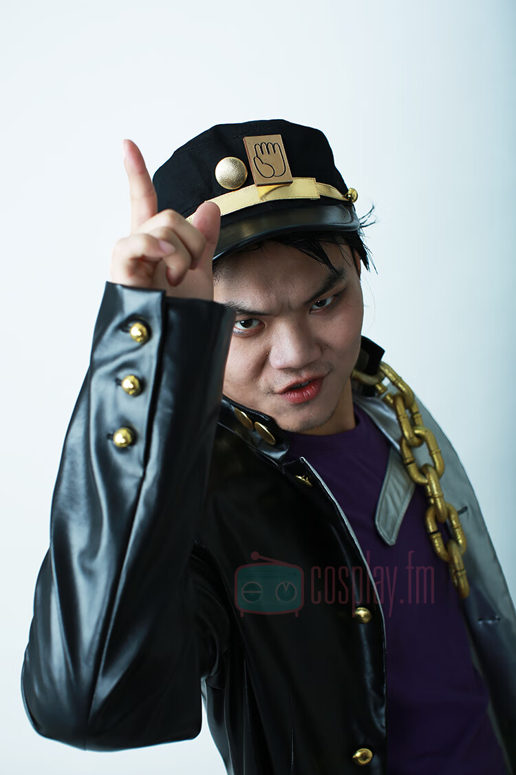 cos服 jojo的奇妙冒险cos服 空条承太郎 卖鱼强jojo星尘斗士 m (欧码)