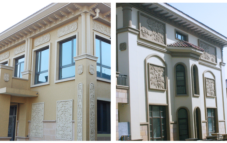 别墅外墙装饰浮雕欧式泡沫eps浮雕定制别墅门头泡沫山花