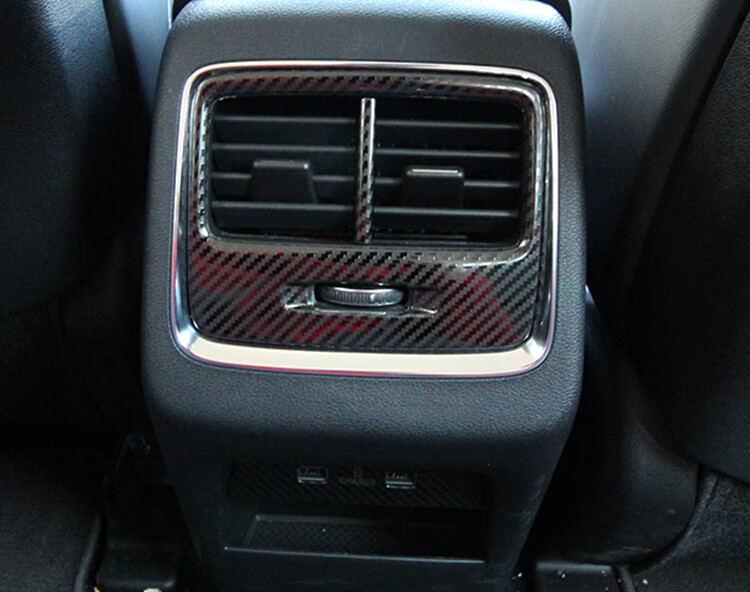 专用于吉利博越pro后排出风口博越x装饰亮条贴片内饰装饰改装贴后排出