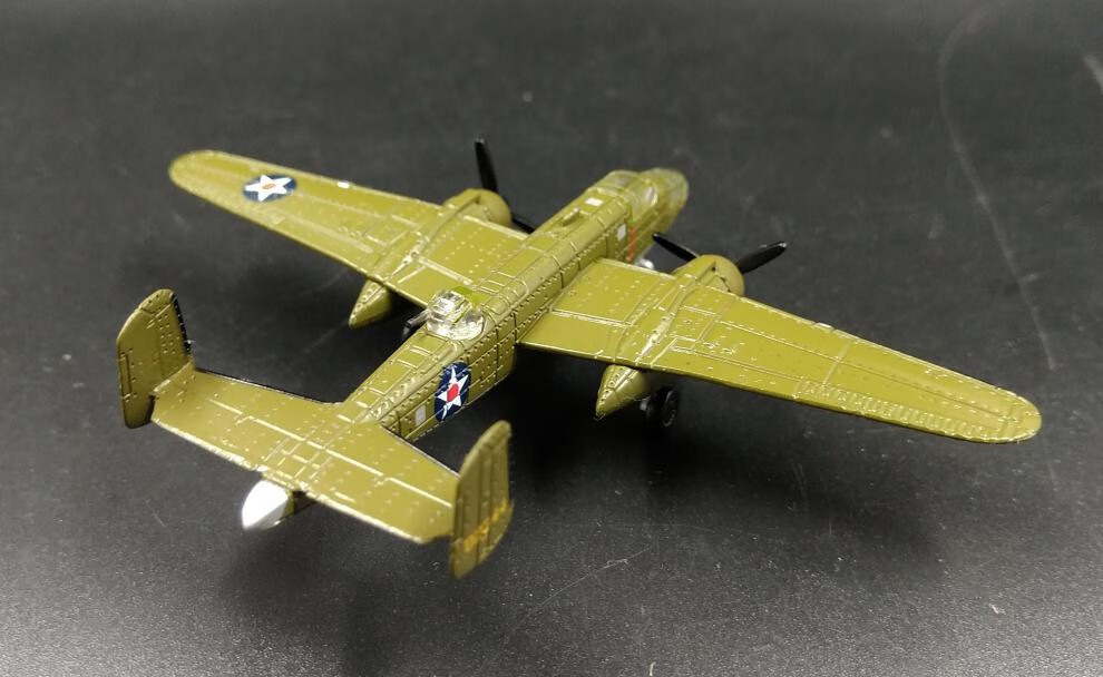 1200美国美军b25中型轰炸机舰载机合金飞机模型轰炸东京