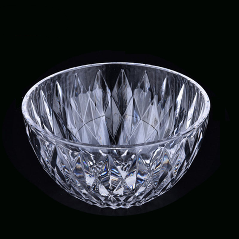 洗手盅亚克力沙拉碗莲花碗钻石碗水晶仿玻璃蔬菜糖水碗透明茶水碗洗手