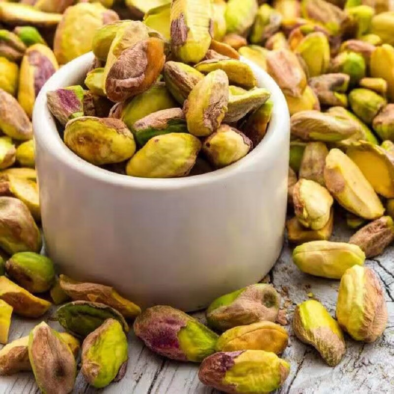 土耳其进口开心果仁盐焗紫皮绿仁原味孕妇坚果零食烘焙原料干果225克