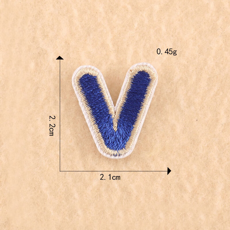 26个英文字母补丁小号字母绣花标a到z26个英文字母补丁贴儿童衣服书包