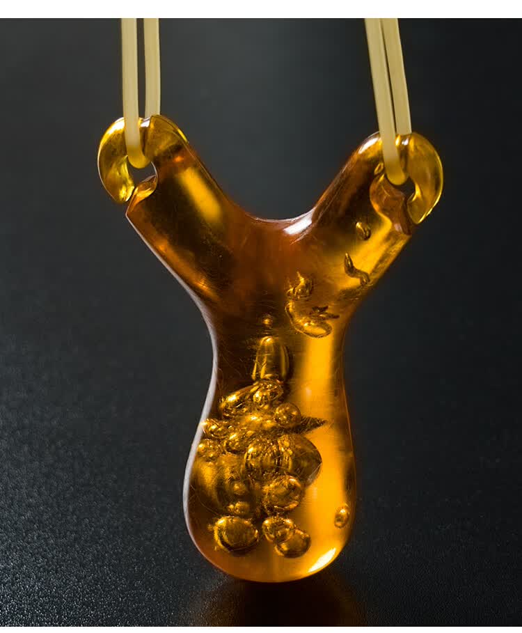 藏羚羊户外精准弹弓圆皮筋传统强力弹工架专用高精度反曲弾弓免绑 酒