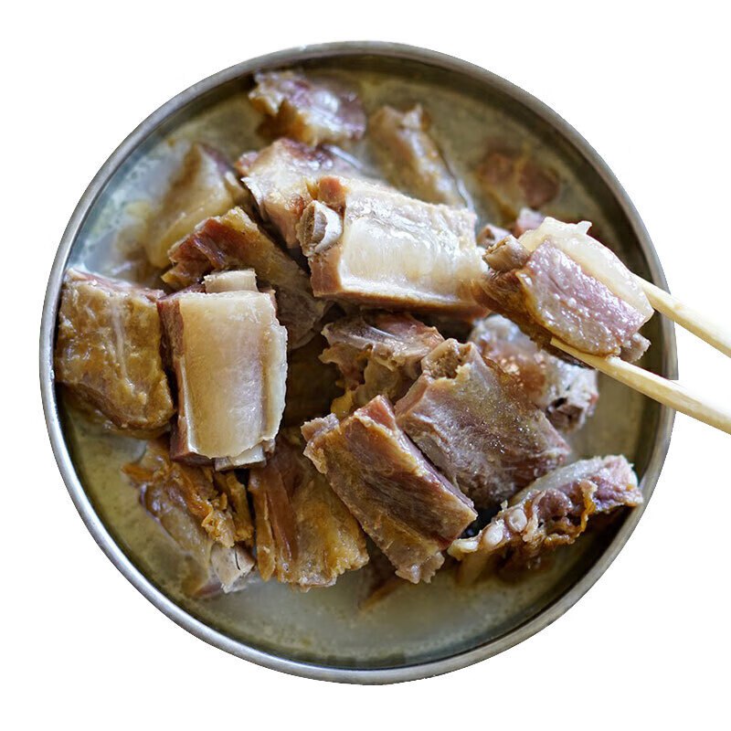 农家腊排骨风干咸肋排直排安徽特产自制土猪咸肉腊肉腊味500g 咸排骨1