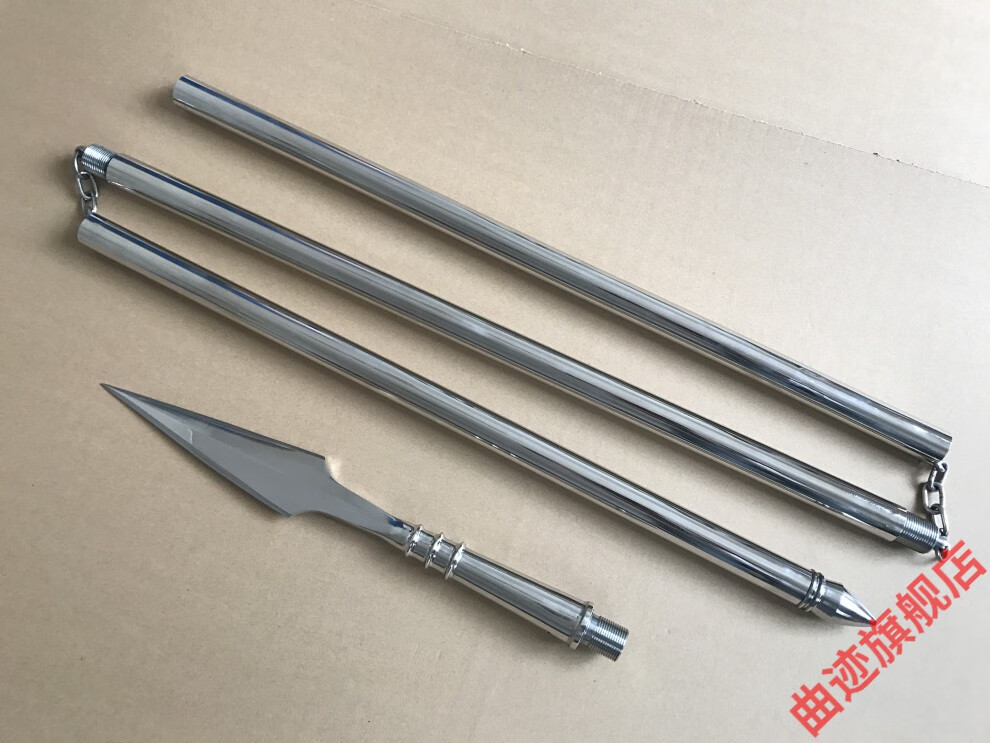 红樱枪不锈钢枪锻打枪霸王枪太极枪武术大枪赵云红缨枪头 三节可组合