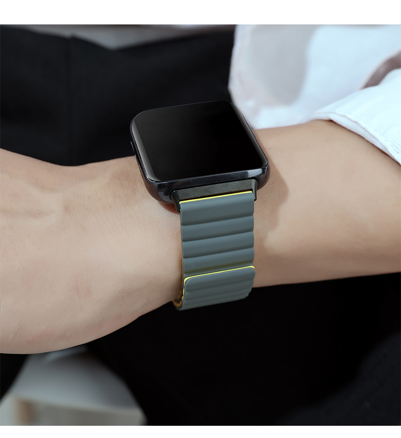 oppowatch2表带磁吸硅胶舒适亲肤oppo watch智能手表带1代2运动46mm