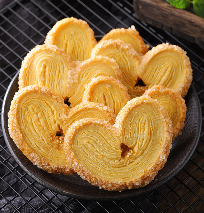 蝴蝶酥原味饼干盒装酥脆烘烤糕点零食 原味蝴蝶酥150g*4盒