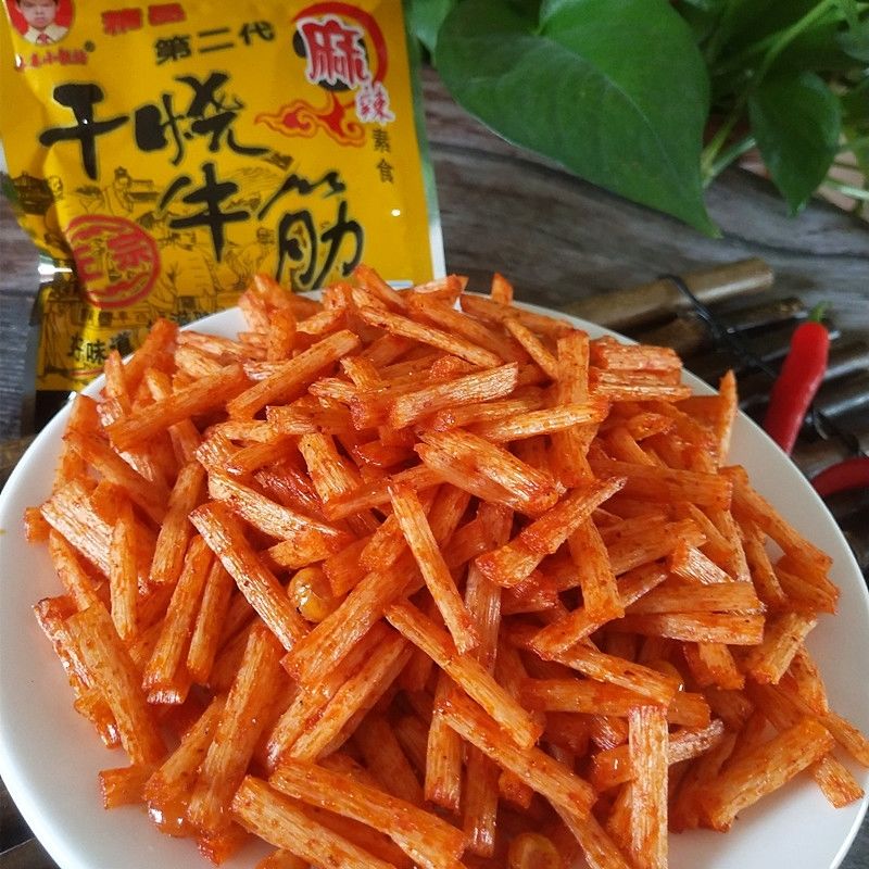 干烧牛筋辣条玉林青第二代干烧牛筋小时候怀旧麻辣网红辣条零食 30包