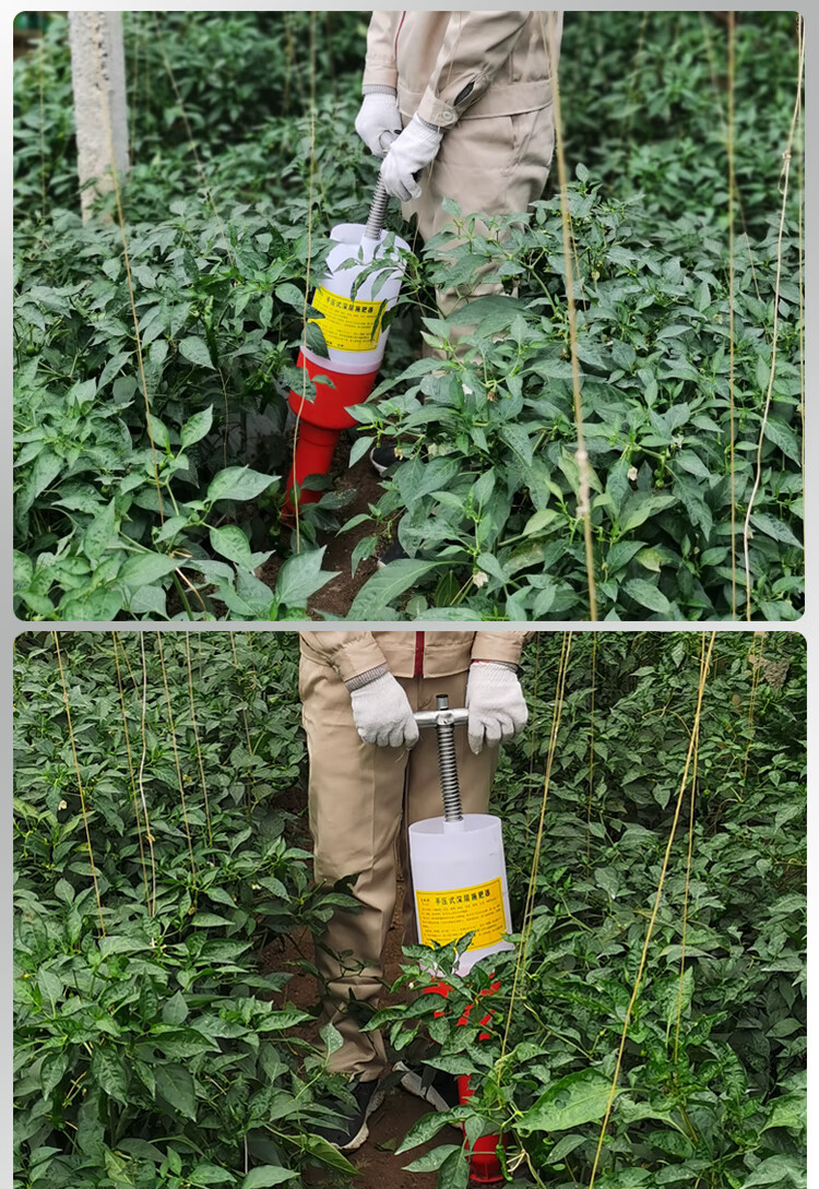 土下施肥器手动农用地下追肥器玉米蔬菜根部点施化肥机器施肥器不锈钢