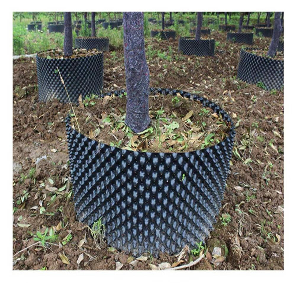 挡土板隔根控根植物控根器植树专用塑料高培土围树板园艺盆景围栏加厚