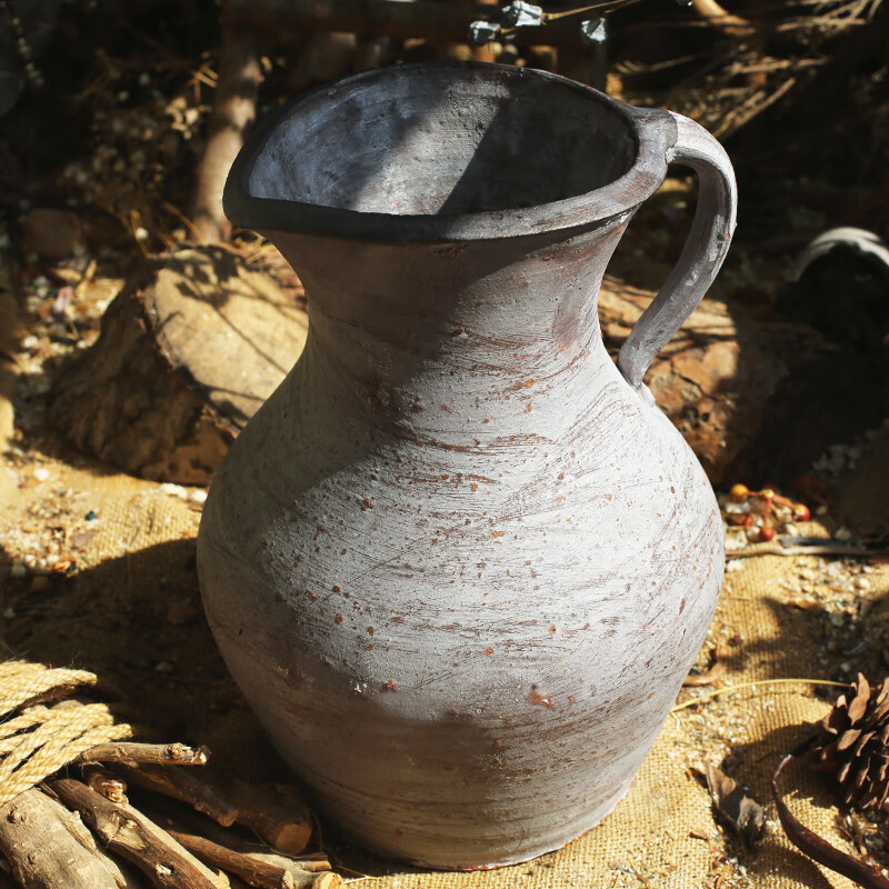 土陶罐多肉植物老桩盆花盆器大号复古红陶土粗陶盆陶罐透气法师hp417