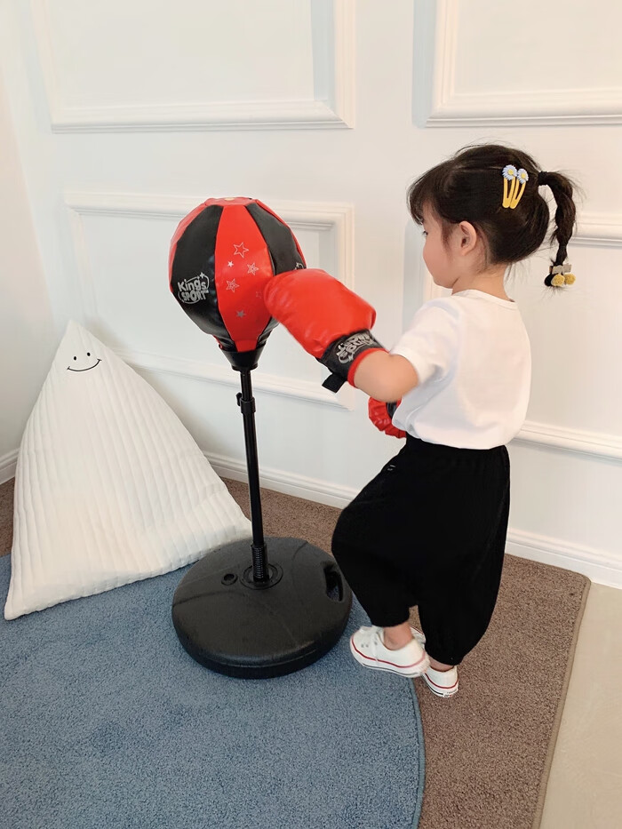 拳击沙袋立式 儿童拳击手套小孩沙袋不倒翁套装男女孩训练健身室内