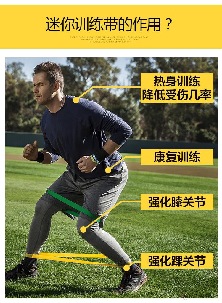 阙时翊健身皮筋弹力带篮球力量训练阻力带健身腿部拉力环弹力圈橡皮筋