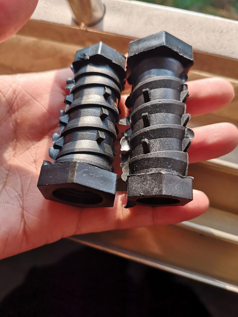 铝模一次性k板螺母工地预埋螺丝加厚塑料螺帽锥形螺栓16螺杆24头k板