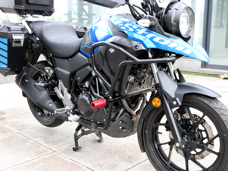 醉米zuimi适用于汽车豪爵铃木dl250改装保险杠竞技杠dl250a护杠加厚