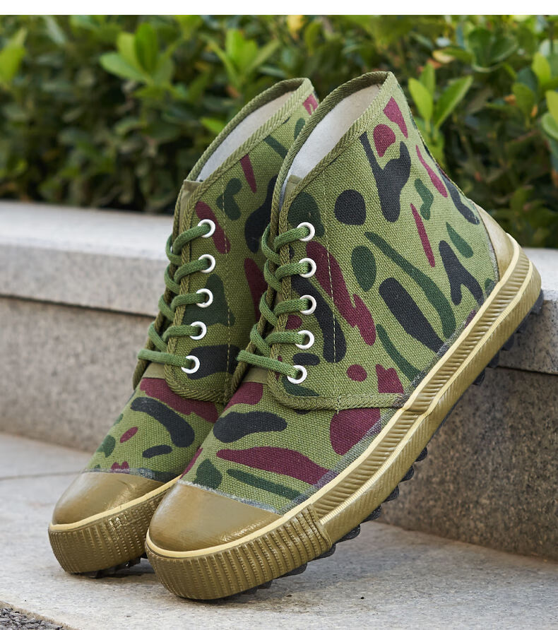 解放男橡胶底劳保农民工黄胶干活工作防滑工地联名款鞋靴 搏峰解放鞋