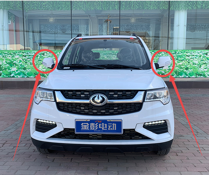 适用于金彭d70s70四轮电动汽车轿车配件金鹏倒车镜后视镜反光镜 左前