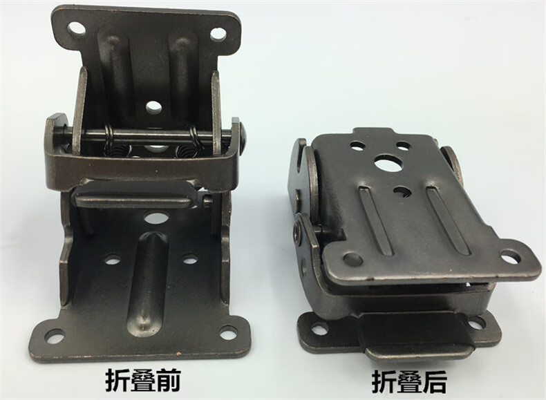 定做茶几床餐桌腿脚折叠合页叶铰链90度自锁家具五金固定配件连接件90