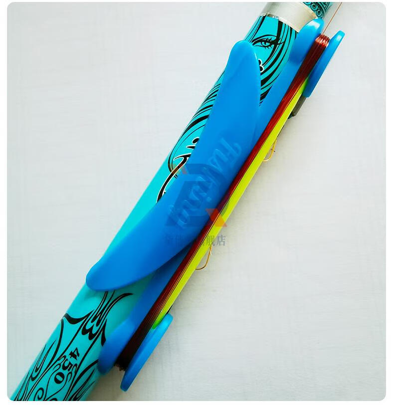 鱼竿绕线夹鱼竿绕线卡手竿钓鱼线缠绕夹钓台卡杆绕线板通用绕线器