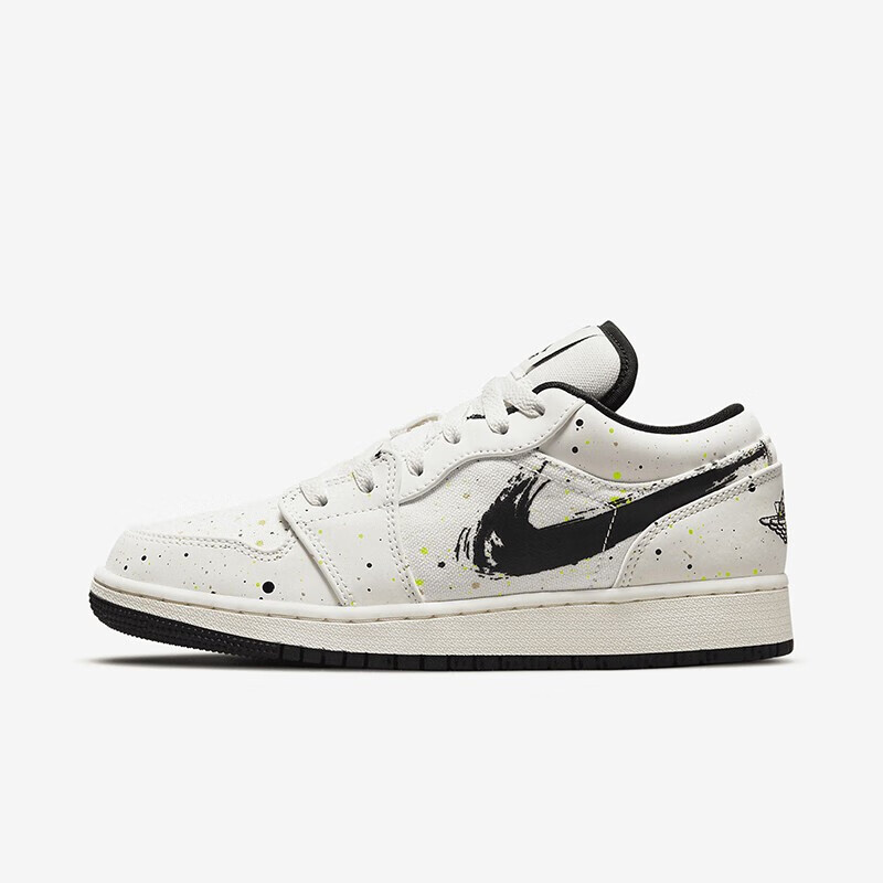 耐克nike air jordan 1 low aj1女款泼墨低帮休闲篮球鞋 dh3295-100