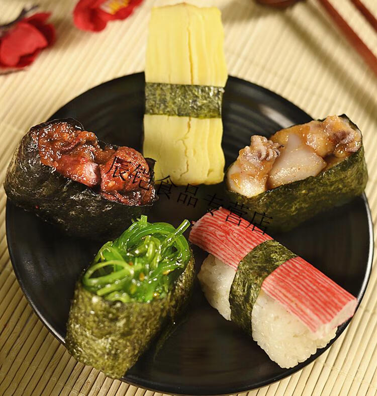 100个打包盒紫菜卷寿司 海苔卷 j006 塑料 长条寿司盒 透明一次性 100