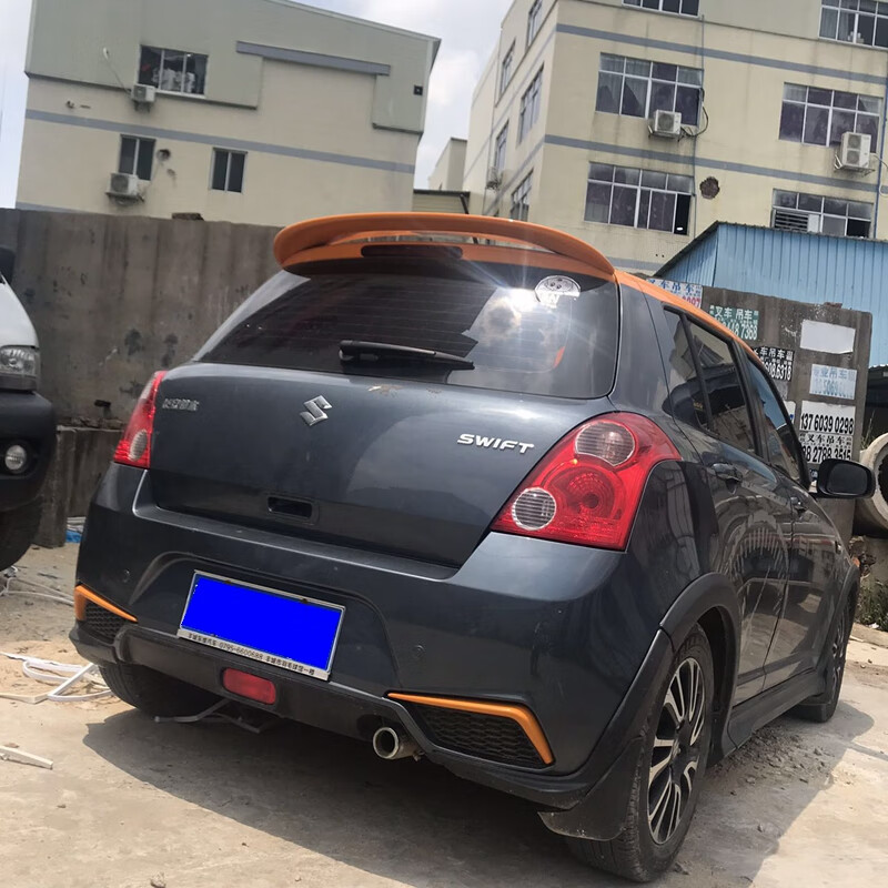 诺纳适用于长安铃木雨燕尾翼雨燕改装用原厂款定风翼雨燕abs材质烤漆