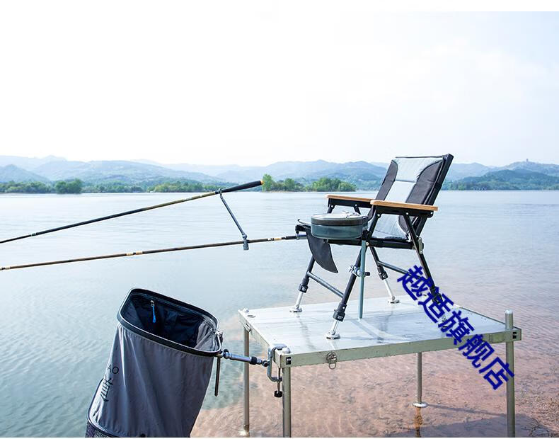 矢向空钩悟道钓椅全地形铝合金多功能新型小折叠钓鱼椅军绿色标准套餐