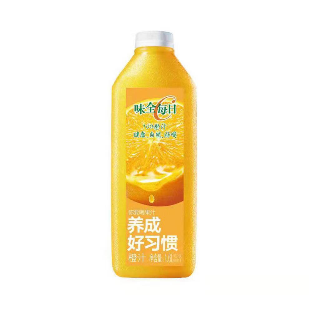 6升 味全每日c葡萄橙汁苹果胡萝卜1600ml1.6l升大桶李现家庭装果汁 1.